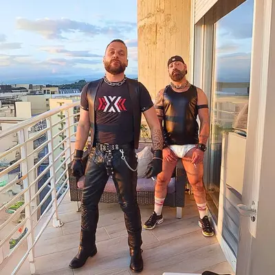 Leather couple from Barcelona