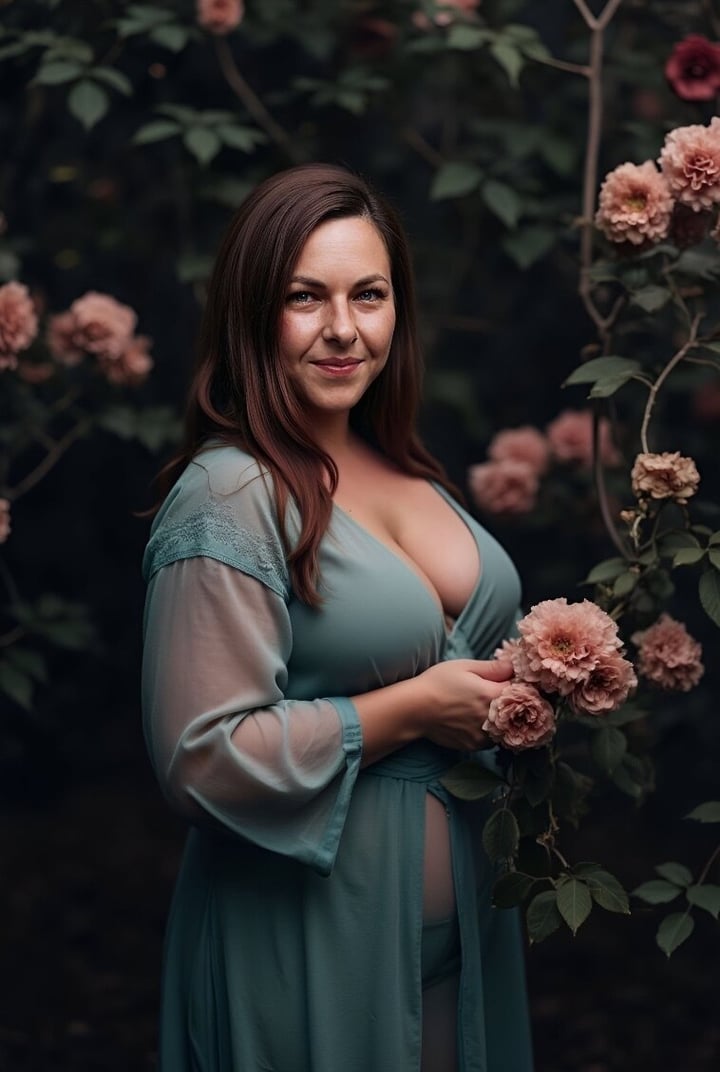 🌻 Paisley Flowers 🍒 Curvy Mountain Momma