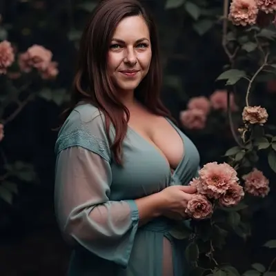 🌻 Paisley Flowers 🍒 Curvy Mountain Momma